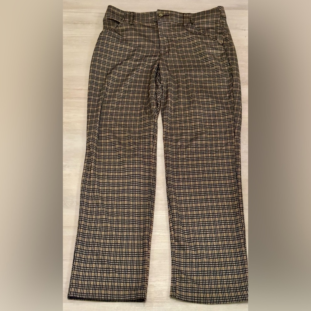Time and Tru Women’s Plaid Pants, Size 14, Comfortable & Stylish Fit
